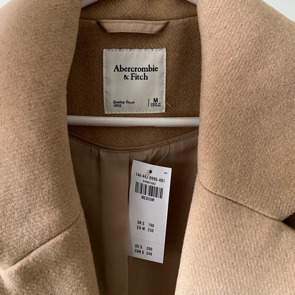 Abercrombie Short Wool-Blend Coat - Picture 4 of 5